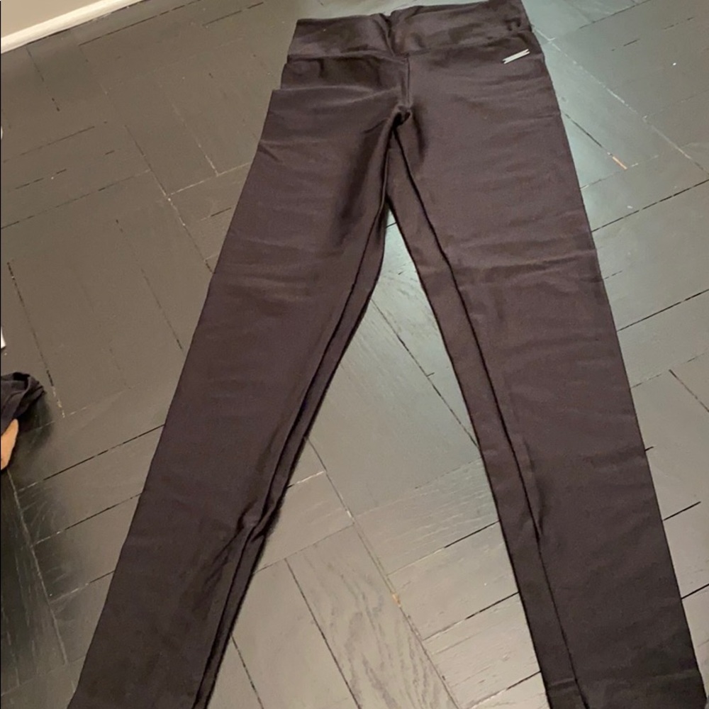 Track and field black leggings